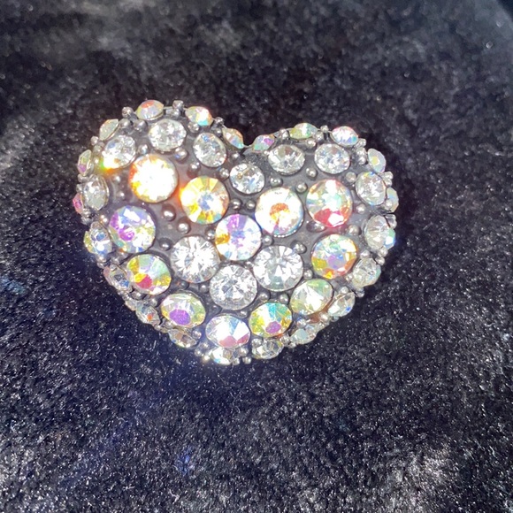 Rhinestone heart ring - Picture 3 of 4